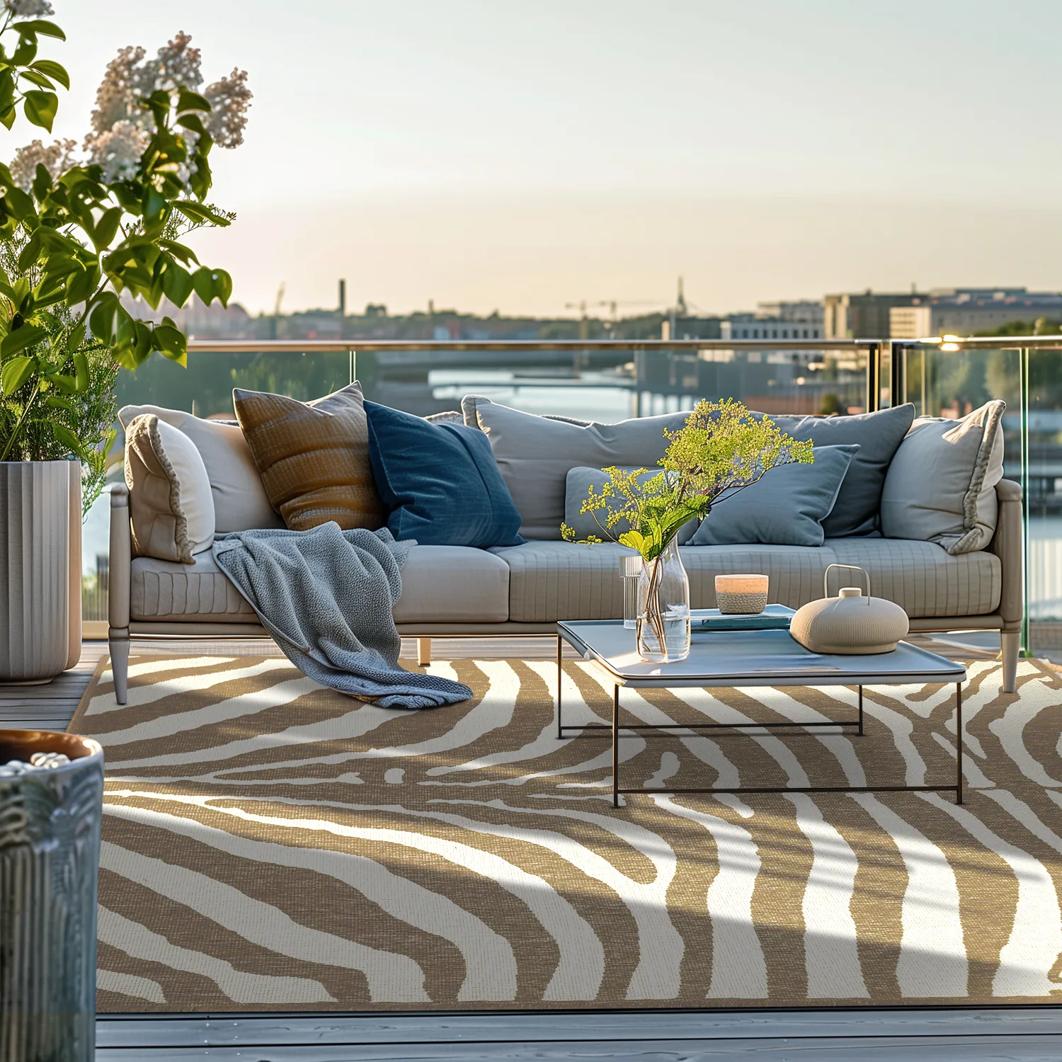 Alfombras de Interior/Exterior - Winona (beige)