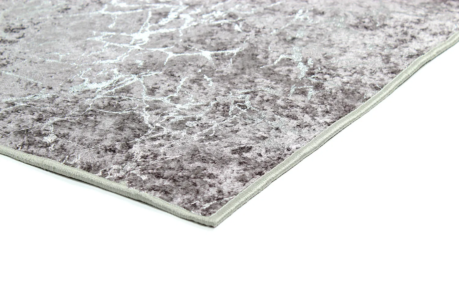 Alfombra Wilton - Zaria (gris oscuro/plata)