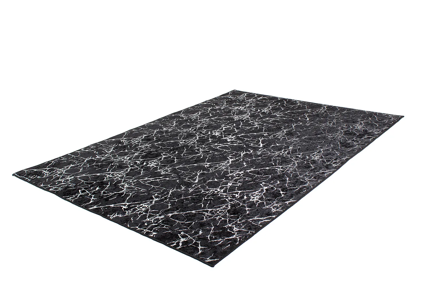 Alfombra Wilton - Zaria (negro/plata)