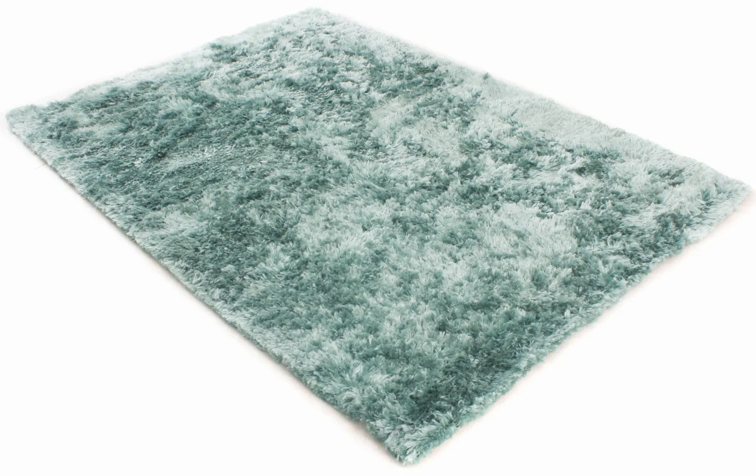 Alfombras de pelo largo - Janjira (azul-verde)