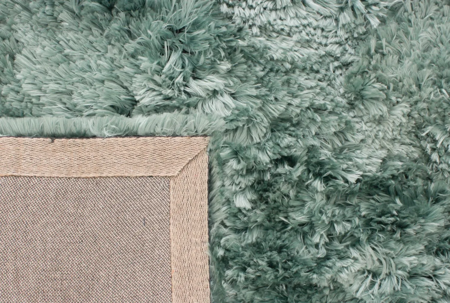 Alfombras de pelo largo - Janjira (azul-verde)