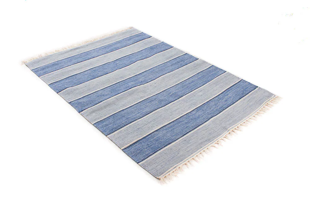 Alfombra de algodón - Julia (azul)