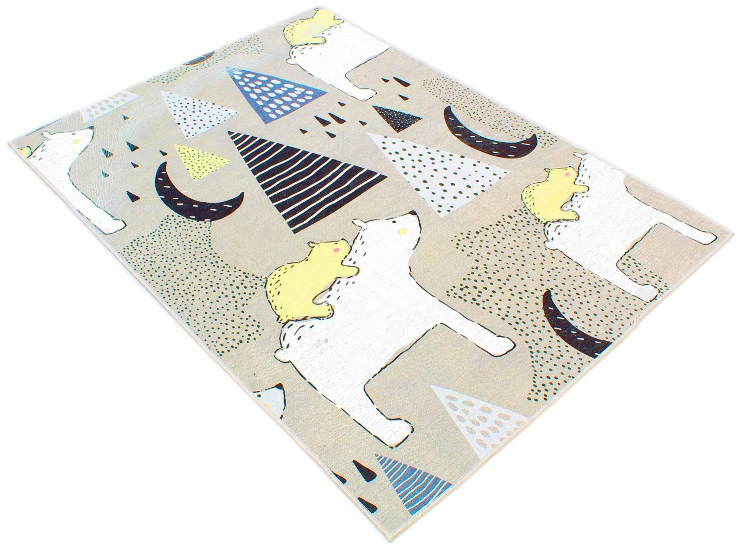Alfombra infantil - Piggyback Ride (gris)
