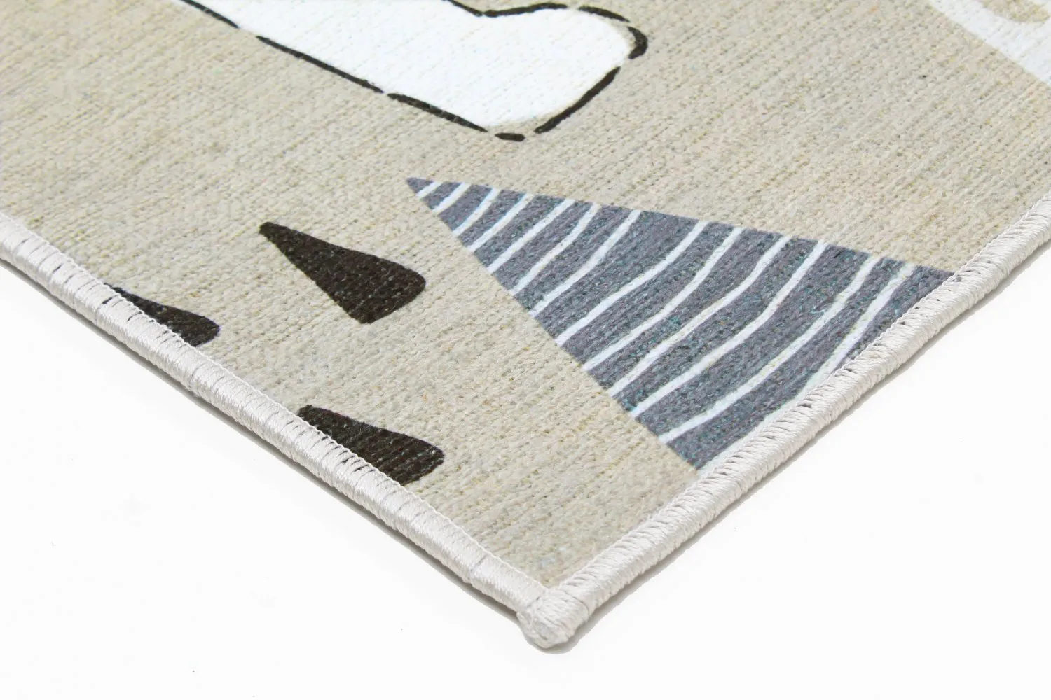 Alfombra infantil - Piggyback Ride (gris)