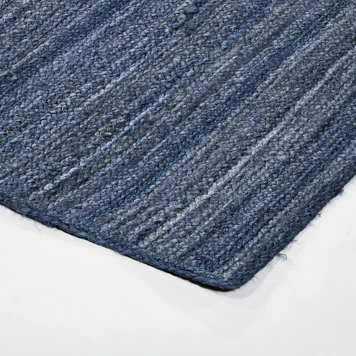 Alfombra de yute - Amasia (azul)