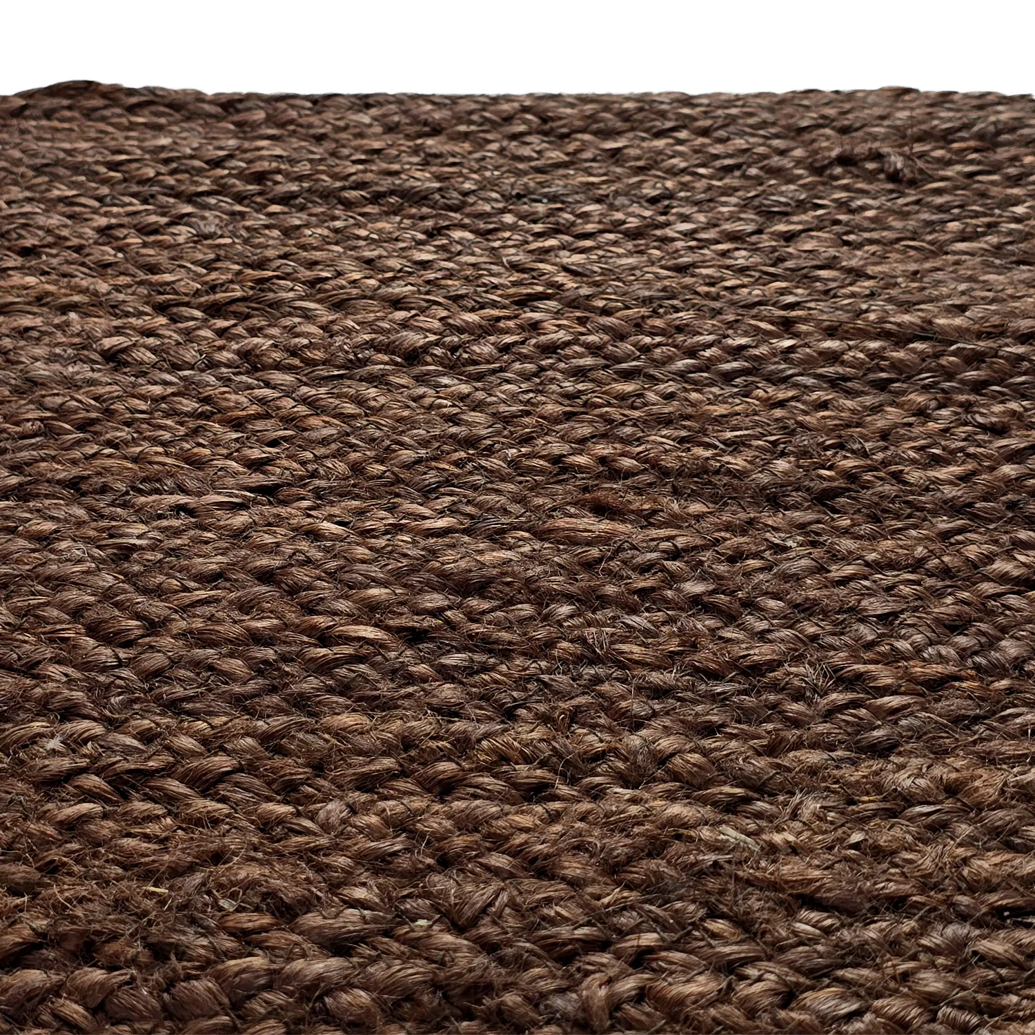 Alfombra redonda de yute - Amasia (marrón)