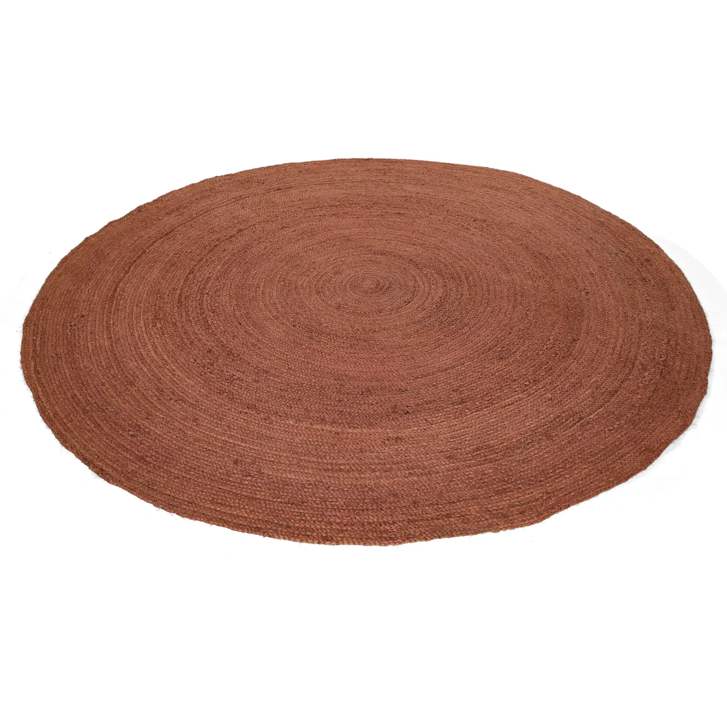 Alfombra redonda de yute - Amasia (castaña)