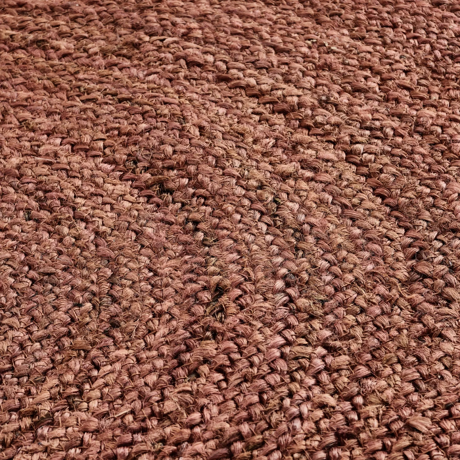 Alfombra redonda de yute - Amasia (castaña)