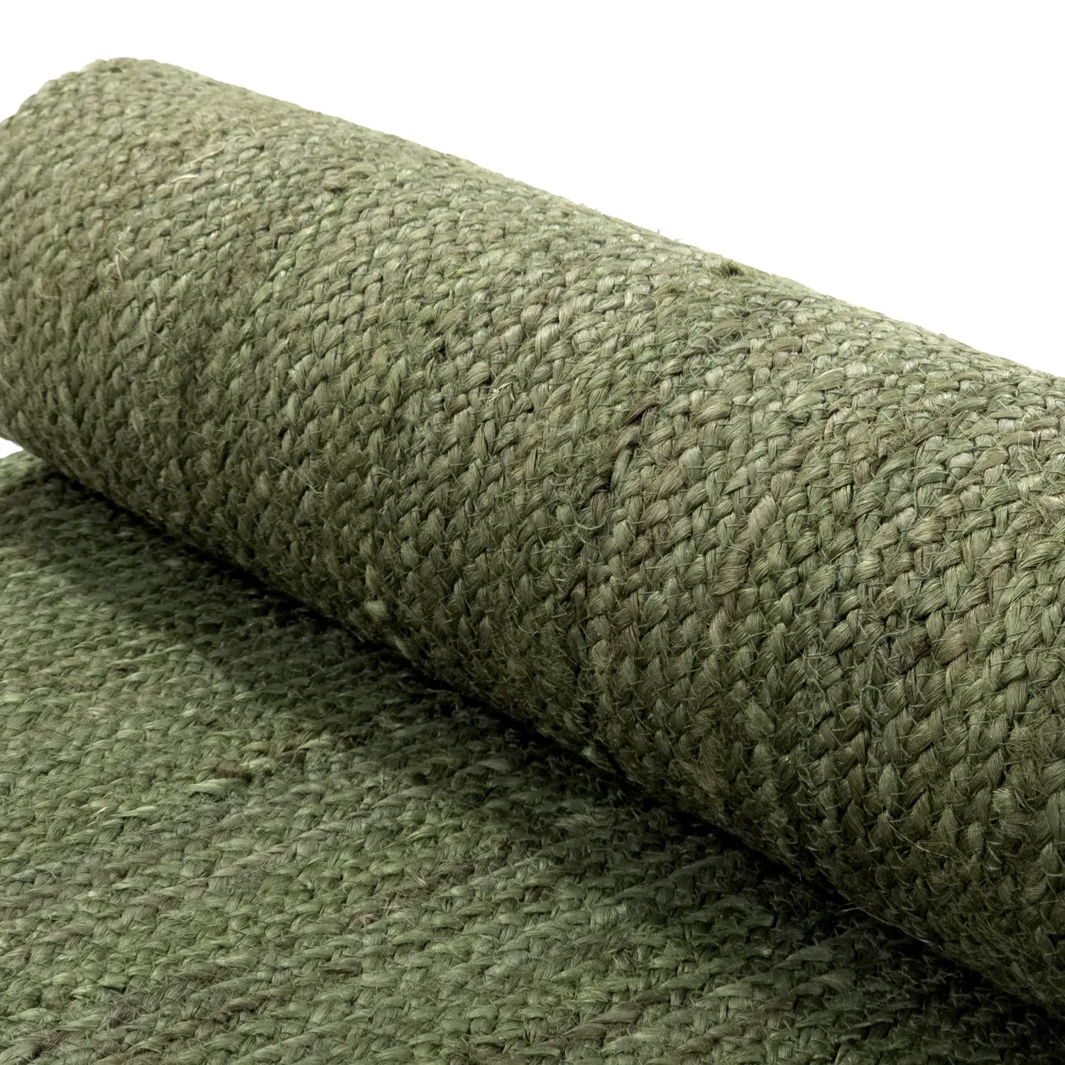 Alfombra de yute - Amasia (verde militar)