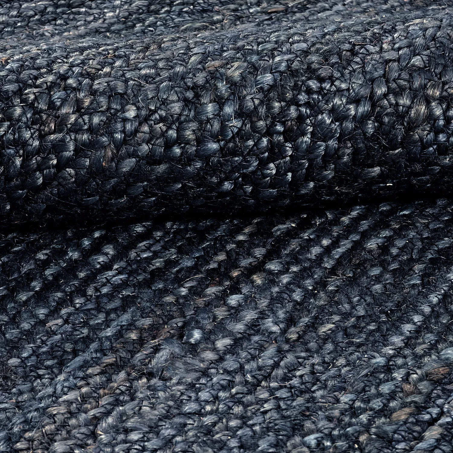 Alfombra de yute - Amasia (azul oscuro)