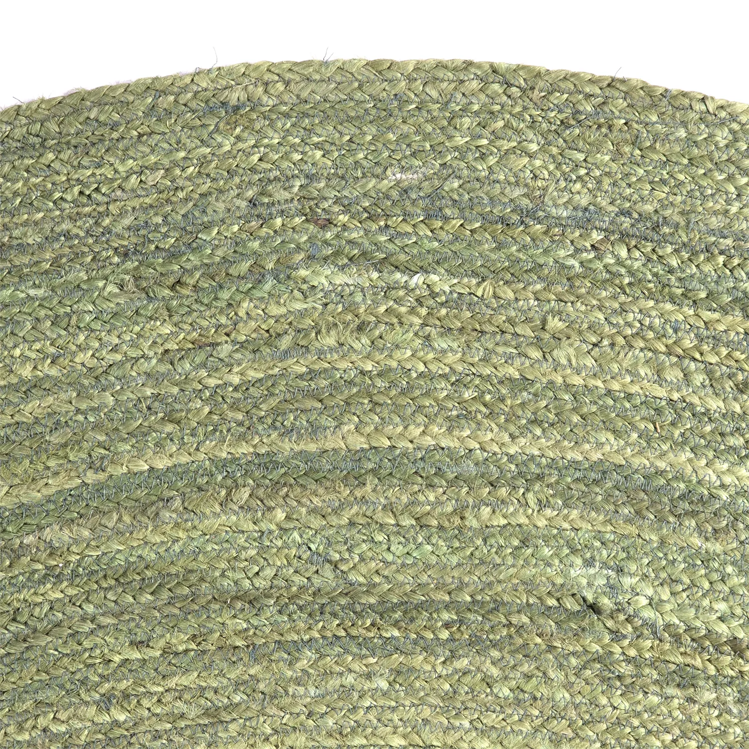 Alfombra redonda de yute - Amasia (aceituna)