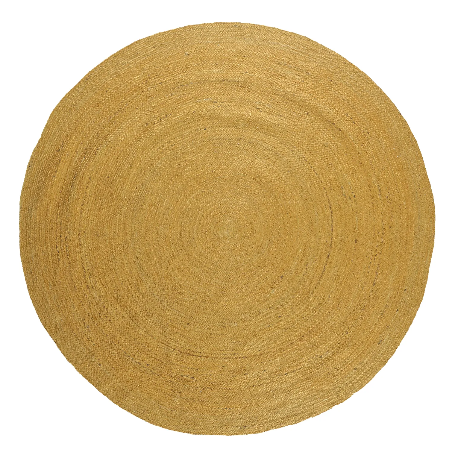 Alfombra redonda de yute - Amasia (naranja)
