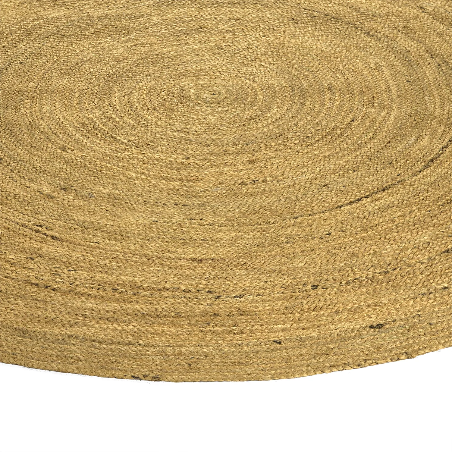 Alfombra redonda de yute - Amasia (naranja)