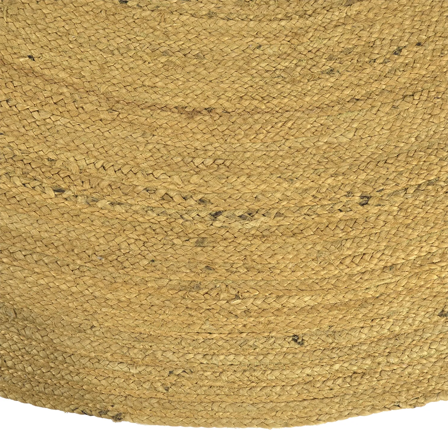 Alfombra redonda de yute - Amasia (naranja)
