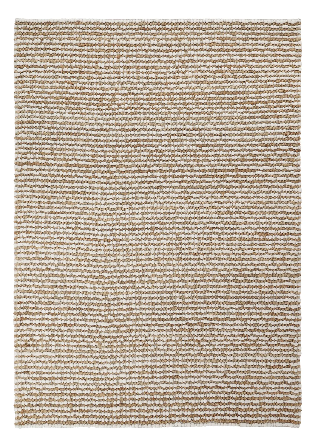 Alfombra de yute - Bally Jute/wool Bubble (naturaleza/blanco)