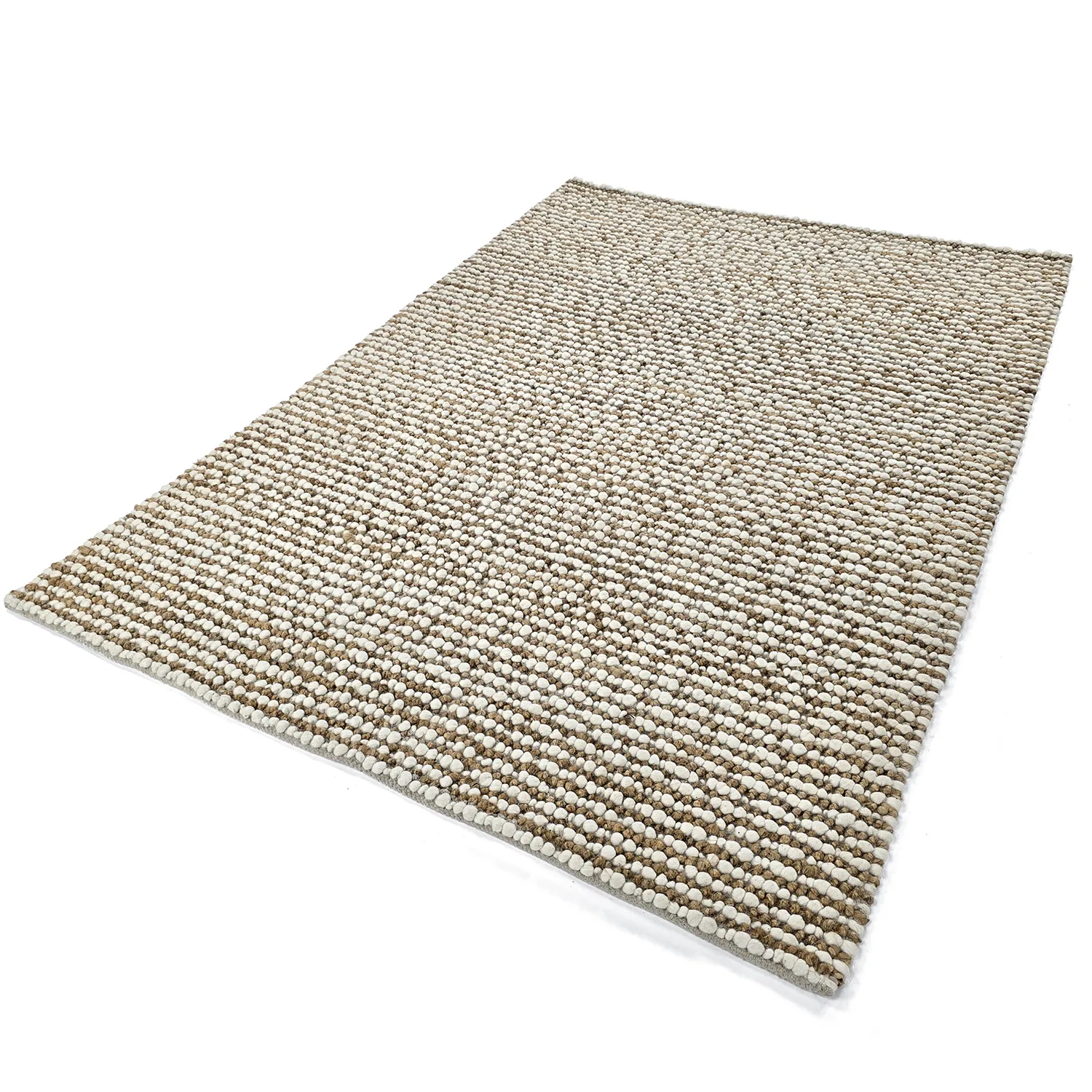 Alfombra de yute - Bally Jute/wool Bubble (naturaleza/blanco)