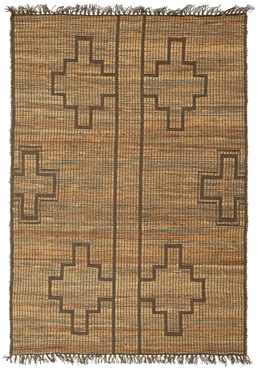 Alfombra de yute - Kavita (marrón)