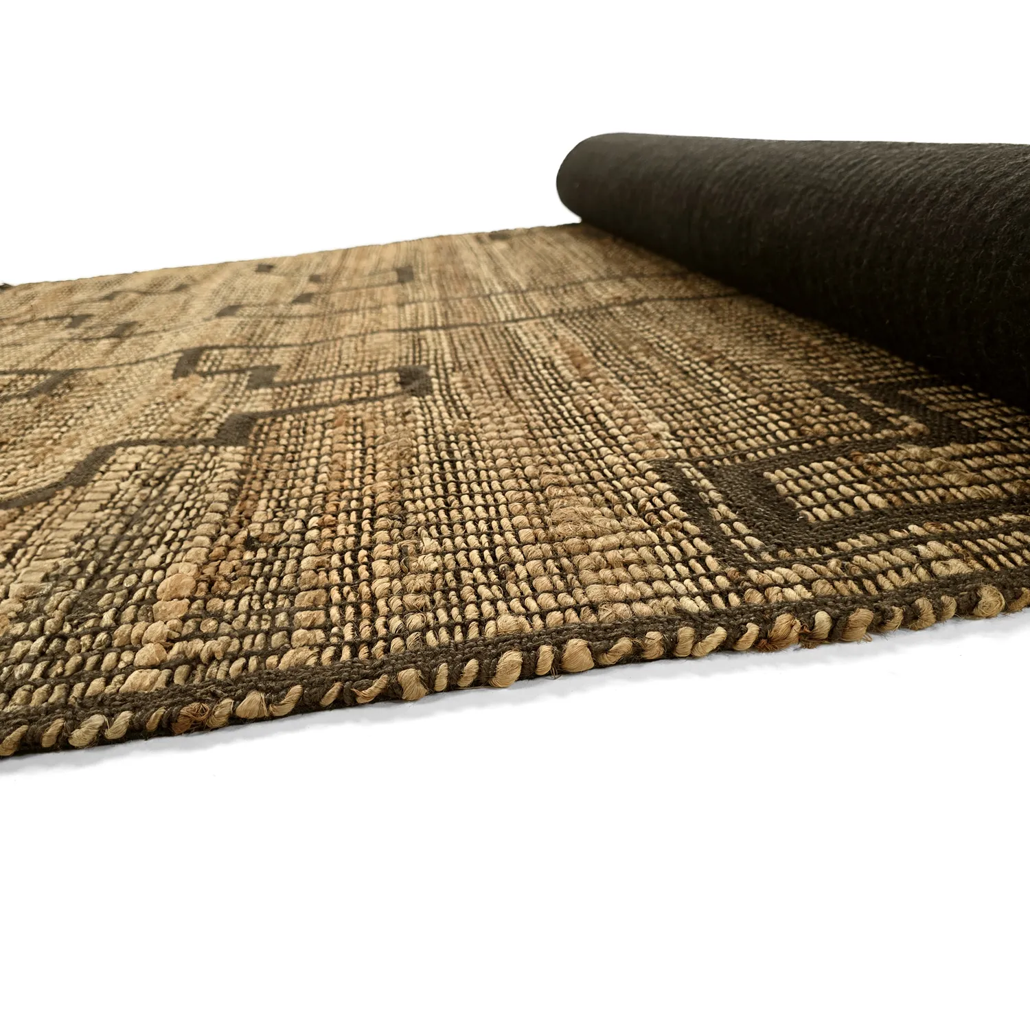 Alfombra de yute - Kavita (marrón)
