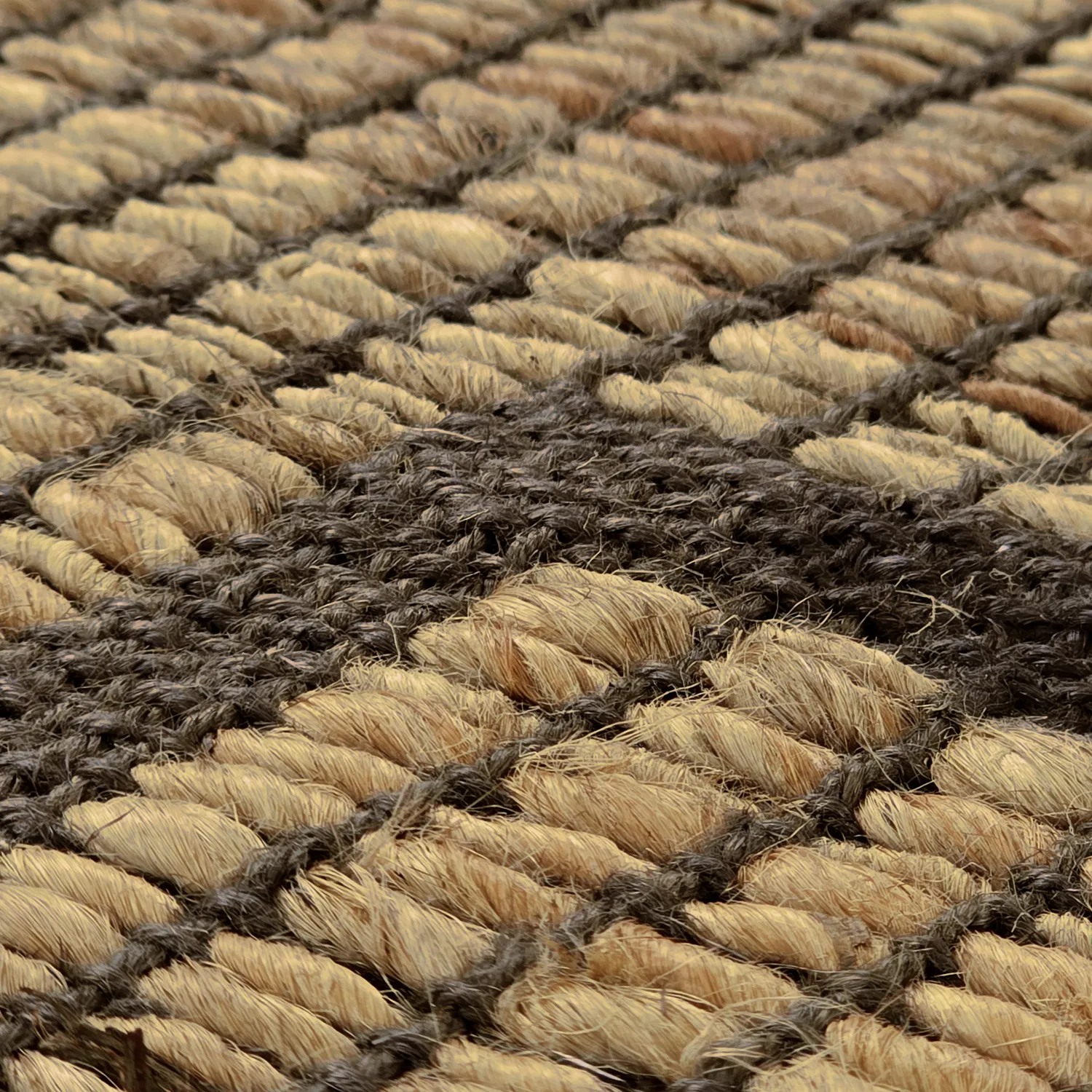 Alfombra de yute - Kavita (marrón)
