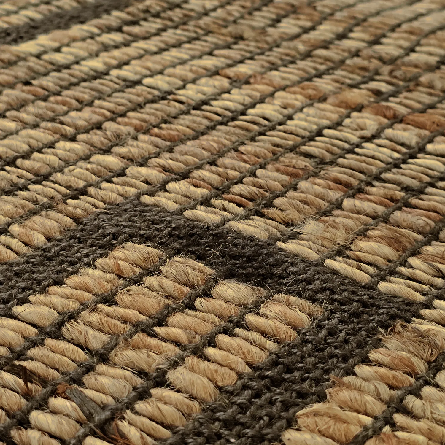 Alfombra de yute - Kavita (marrón)