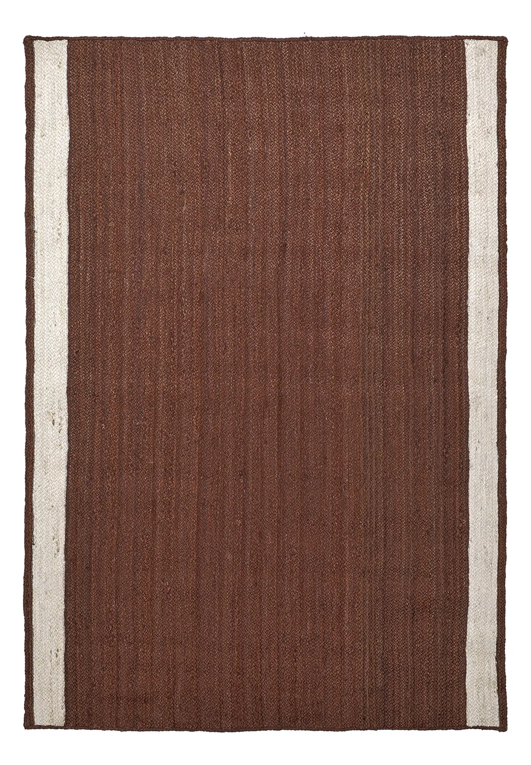 Alfombra de yute - Senaki (marrón/blanco)