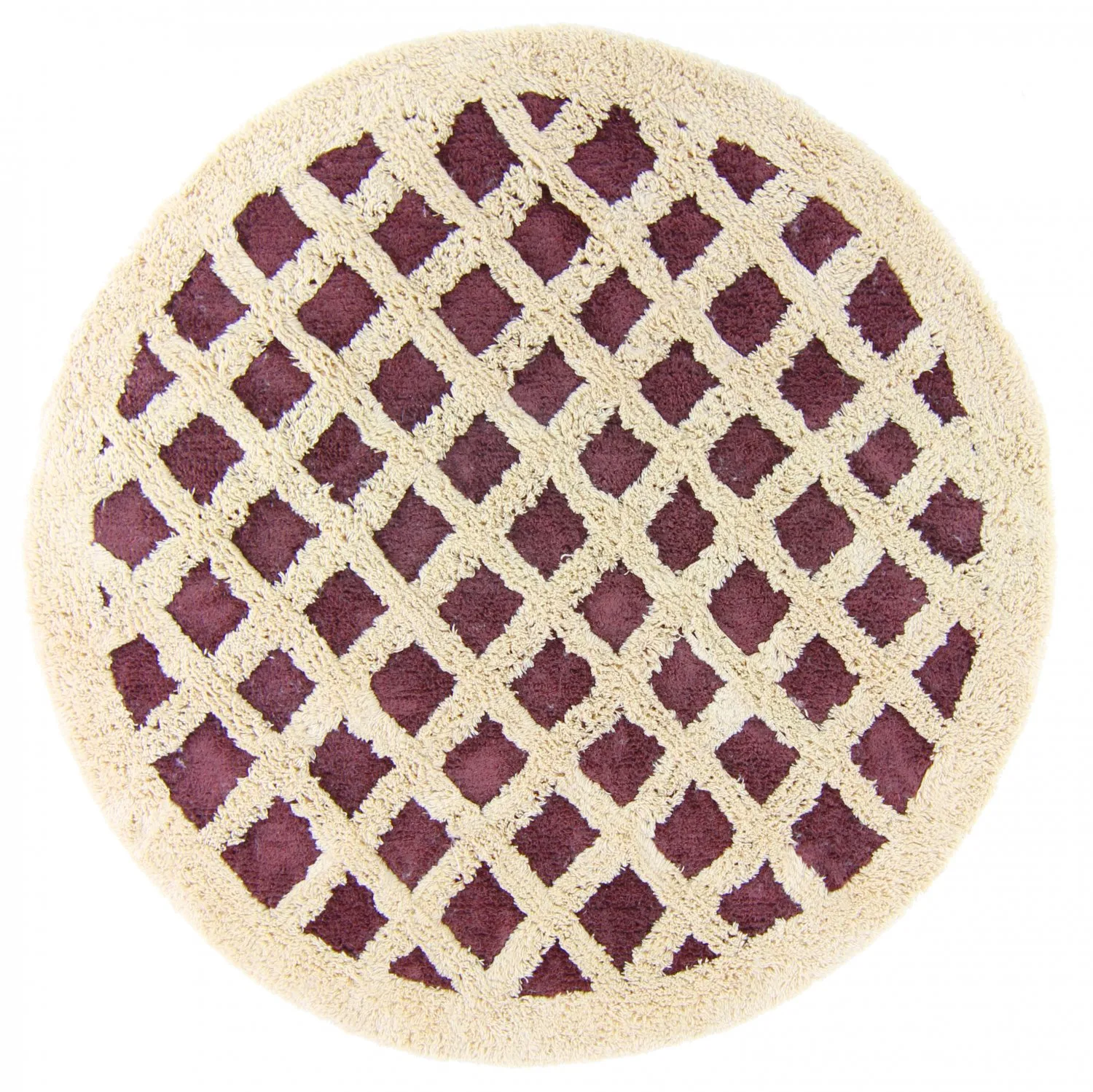 Alfombras redondeadas - Kara (marrón/offwhite)