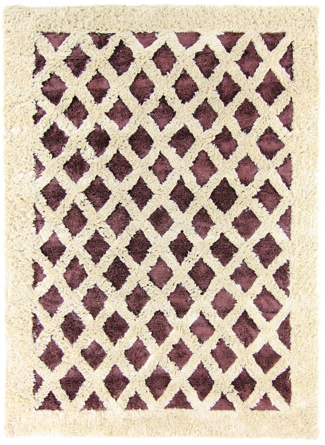 Alfombra de Lana - Kara (marrón/offwhite)