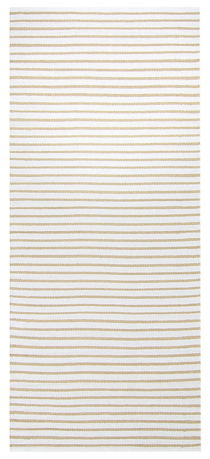 Alfombra de plástico - Kensington (beige/blanco)