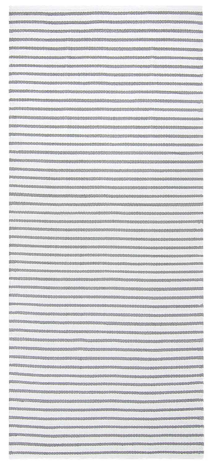 Alfombra de plástico - Kensington (gris/blanco)