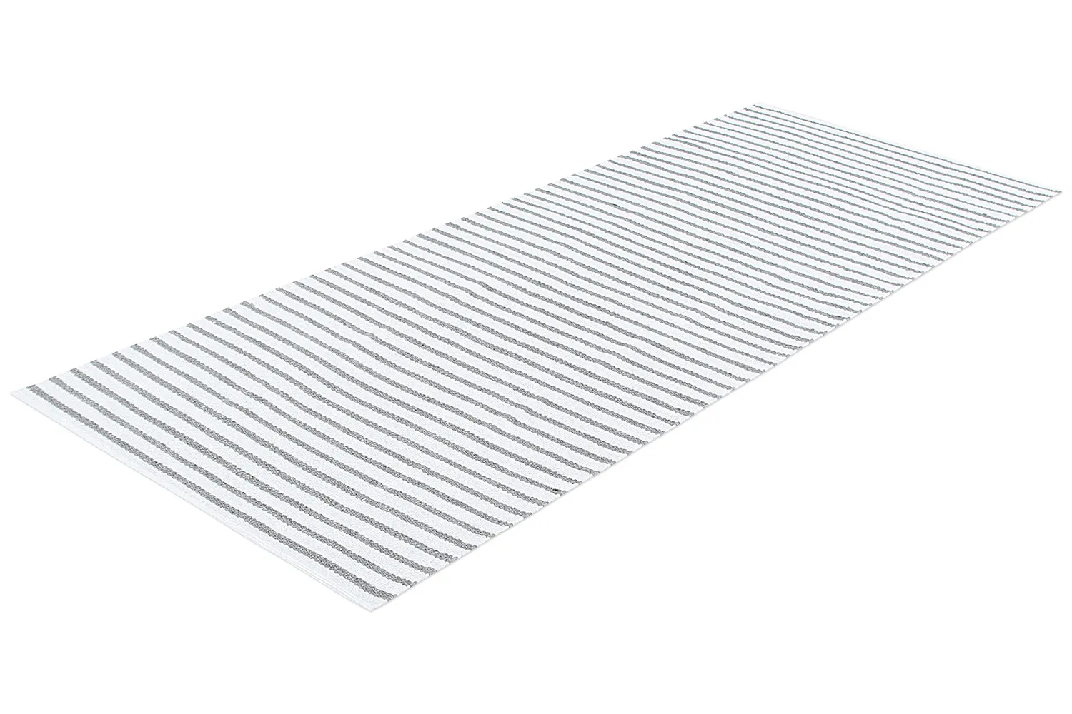 Alfombra de plástico - Kensington (gris/blanco)