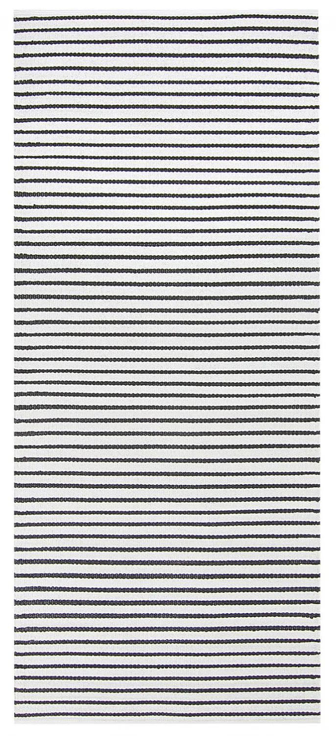 Alfombra de plástico - Kensington (blanco/negro)