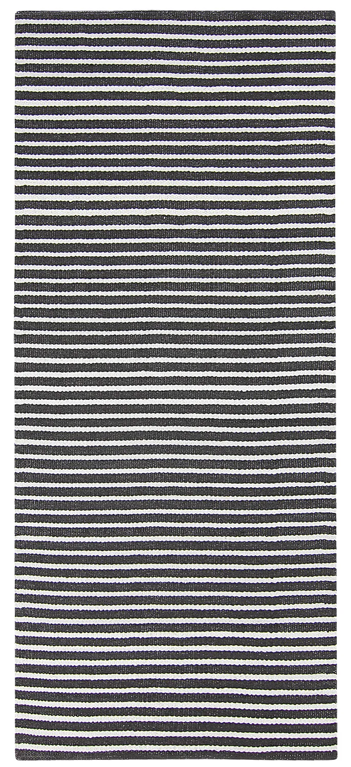Alfombra de plástico - Kensington (negro/blanco)