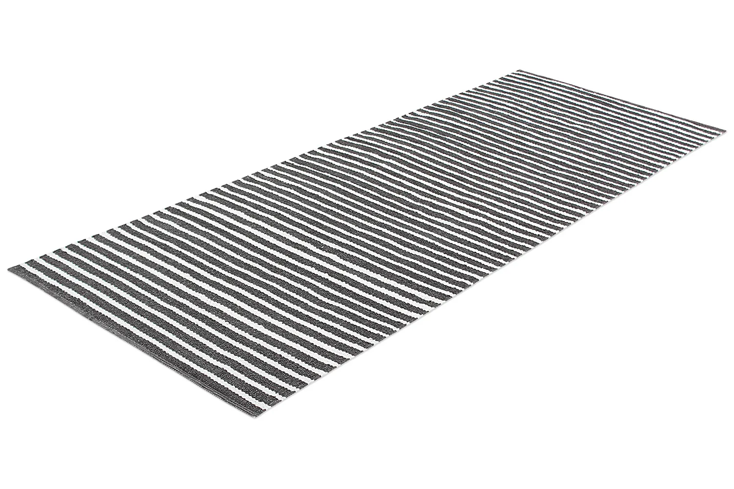 Alfombra de plástico - Kensington (negro/blanco)