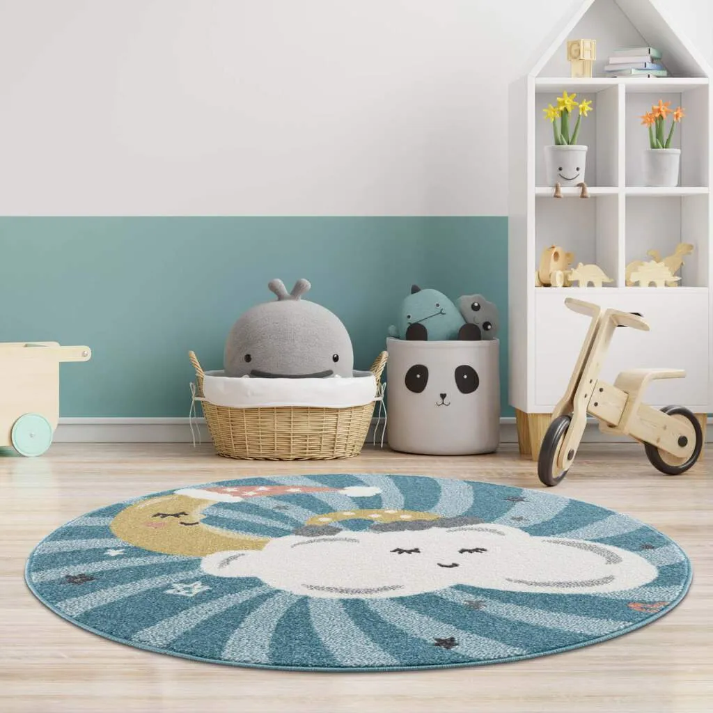 Alfombra infantil -Night Clouds Rund (multi)