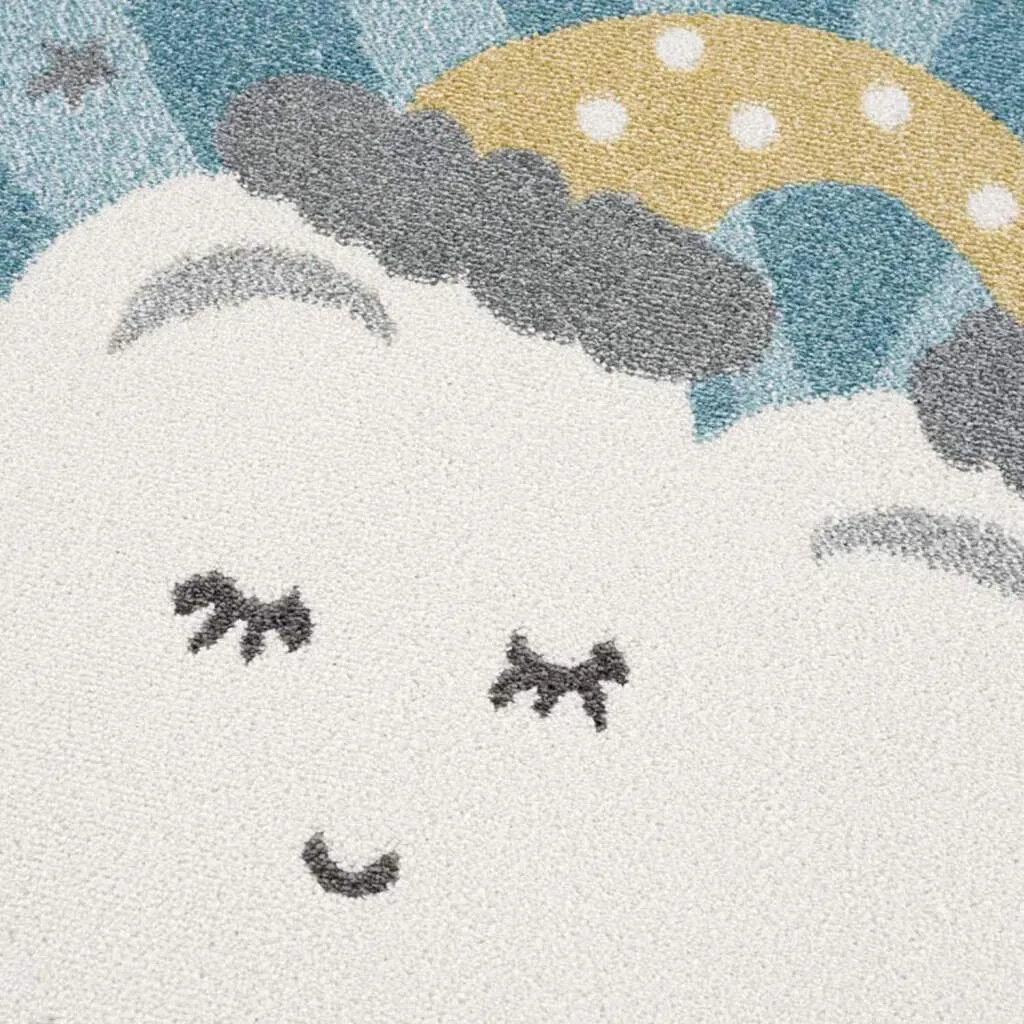 Alfombra infantil -Night Clouds Rund (multi)