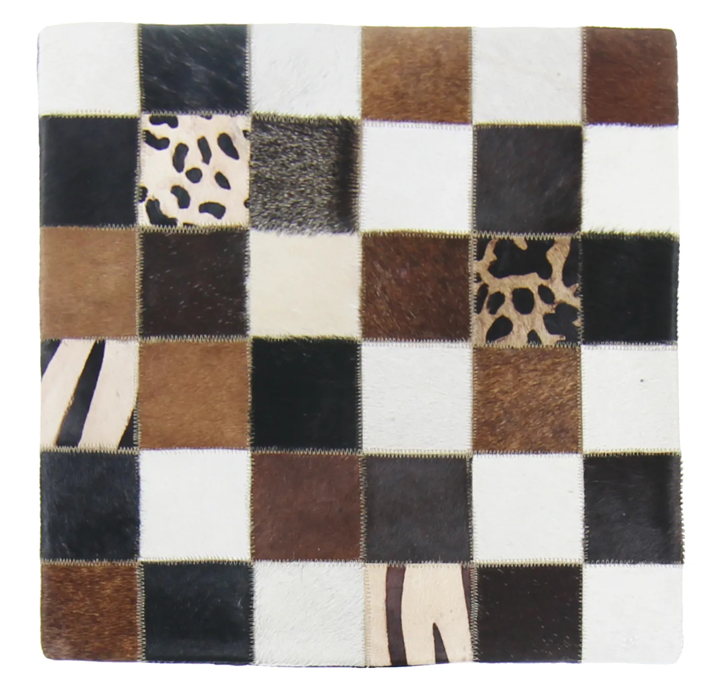 Cojín de Piel de Vaca (Funda de cojin) 45 x 45 cm