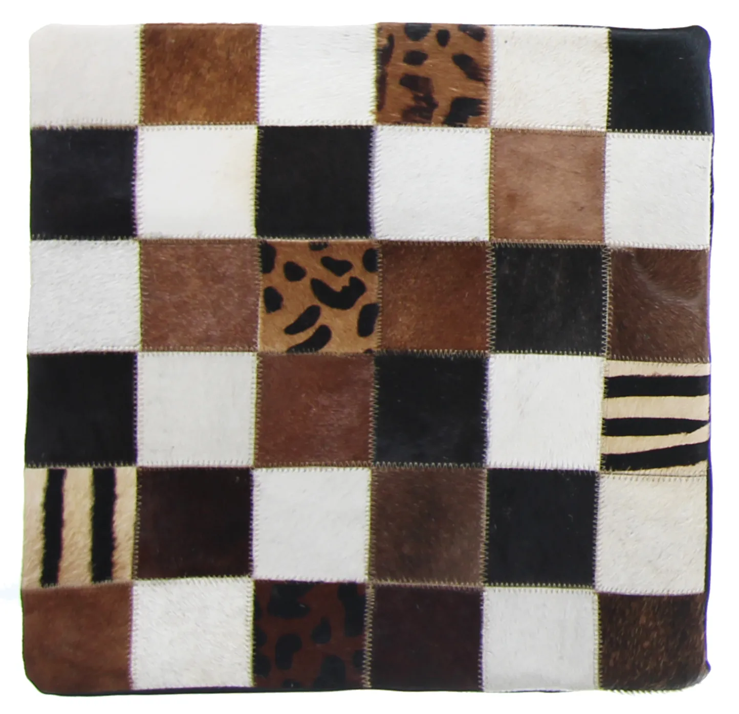 Cojín de Piel de Vaca (Funda de cojin) 45 x 45 cm