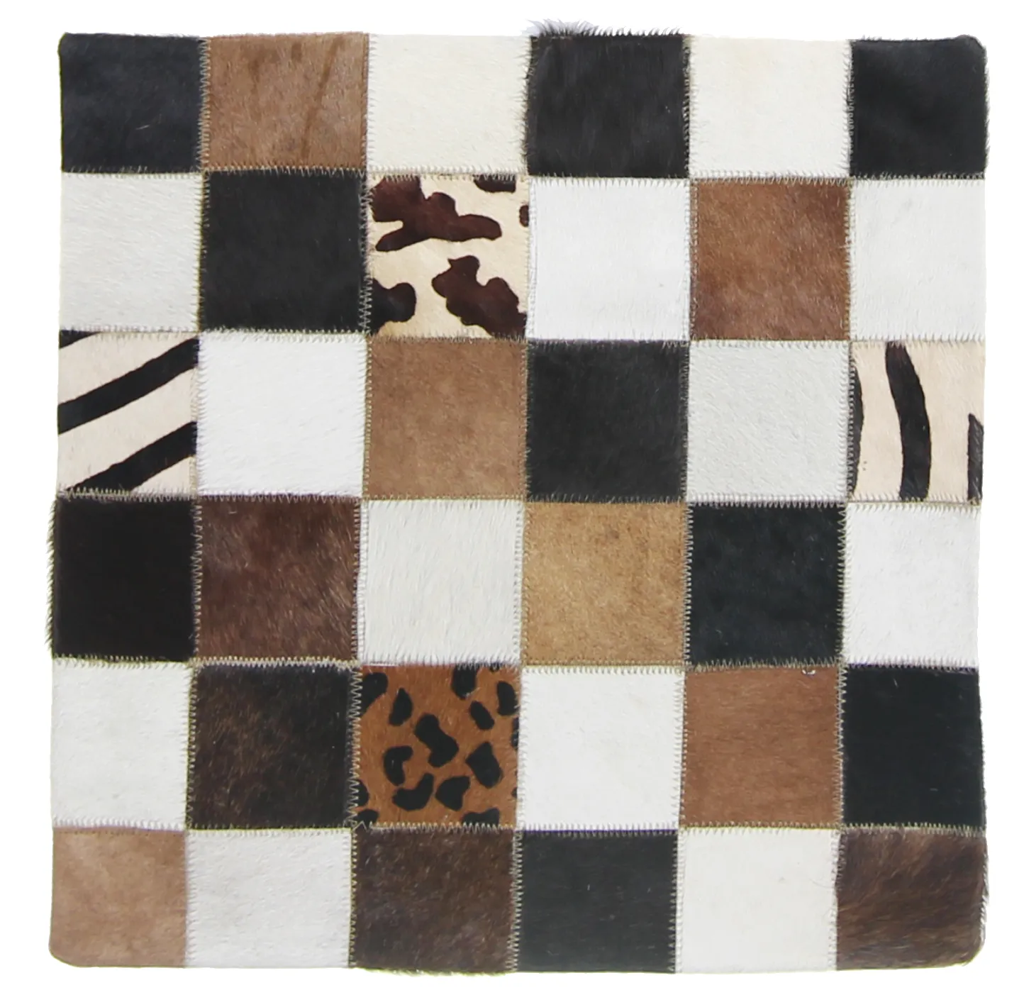 Cojín de Piel de Vaca (Funda de cojin) 45 x 45 cm