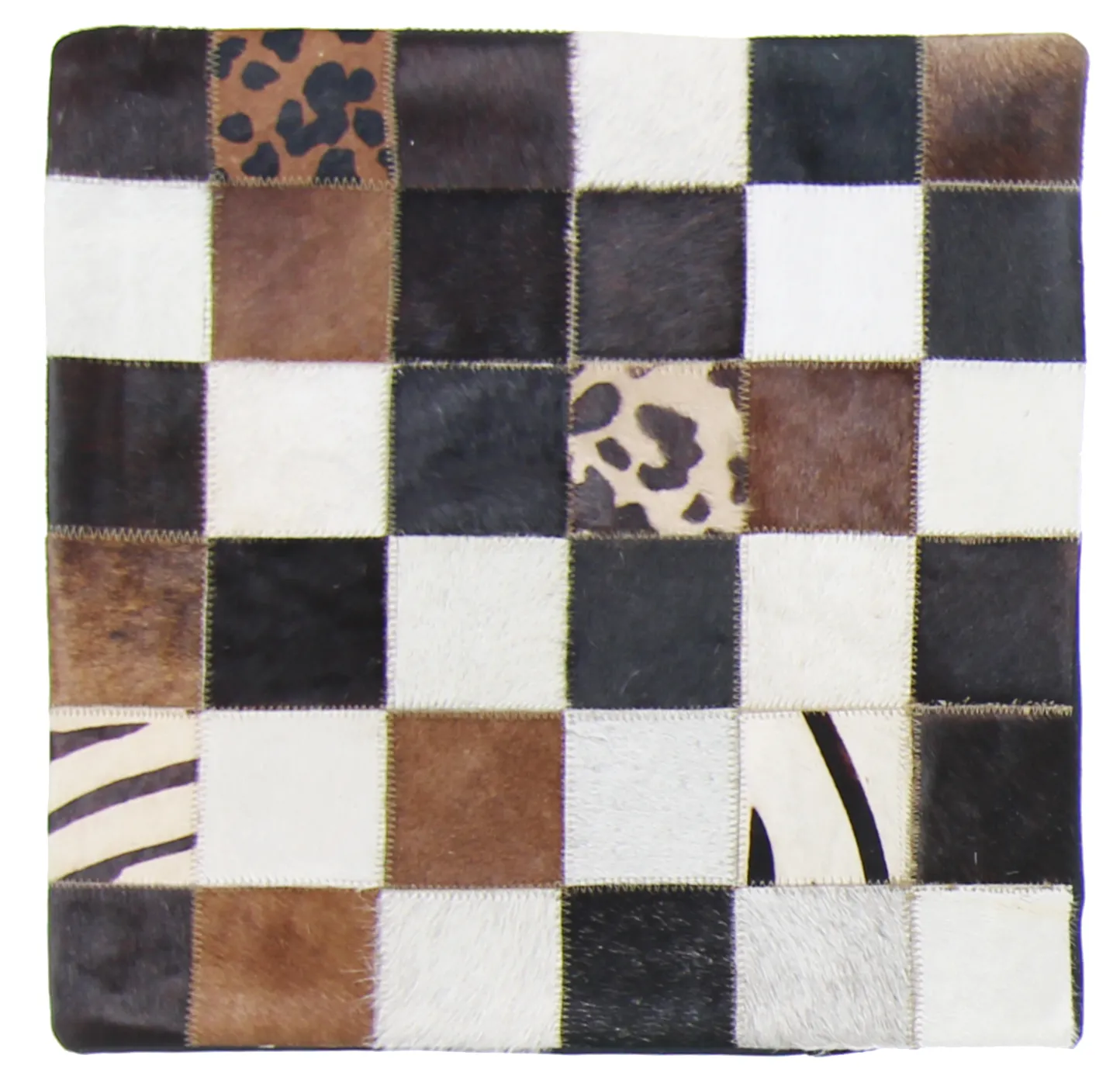 Cojín de Piel de Vaca (Funda de cojin) 45 x 45 cm