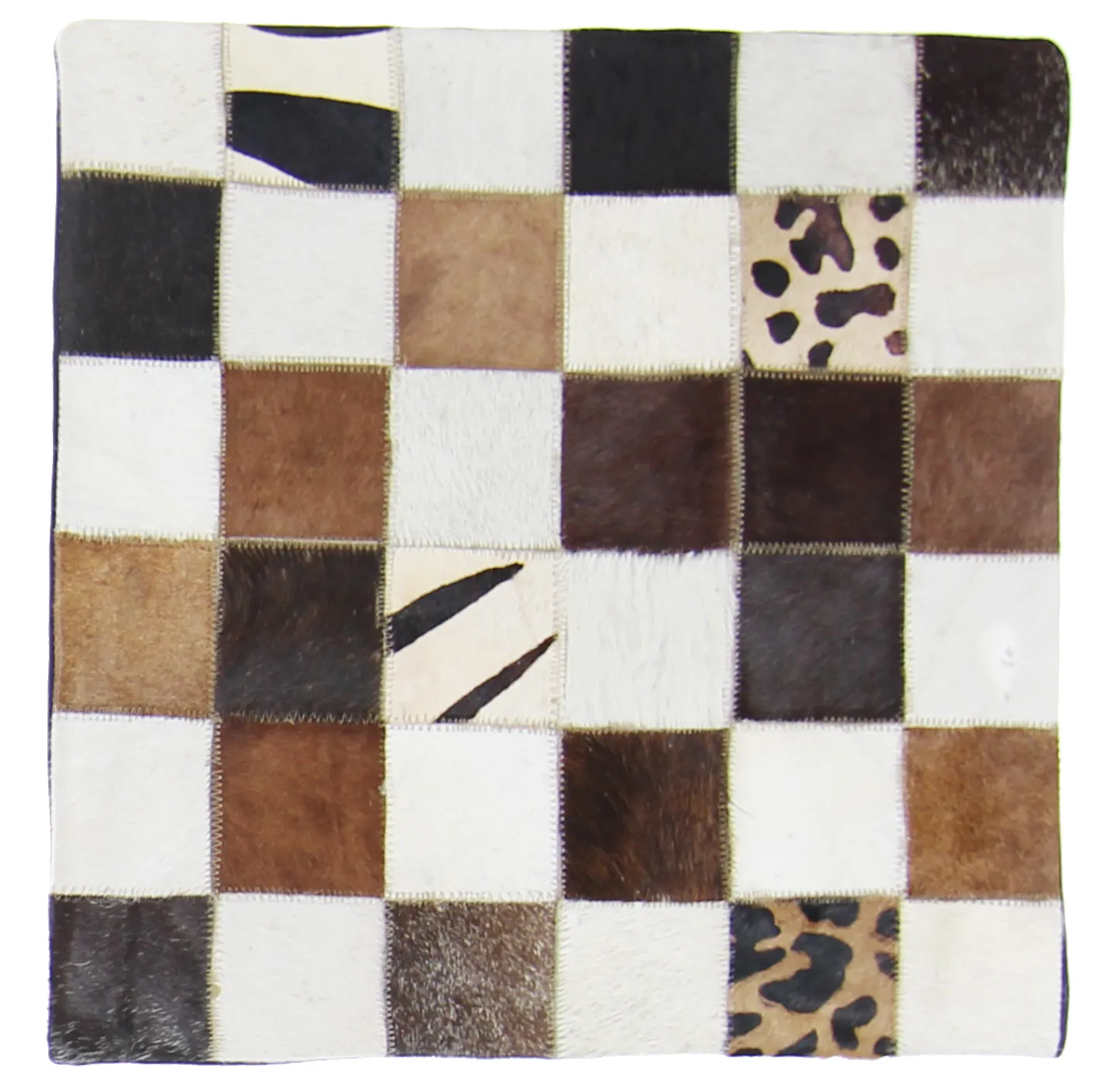 Cojín de Piel de Vaca (Funda de cojin) 45 x 45 cm