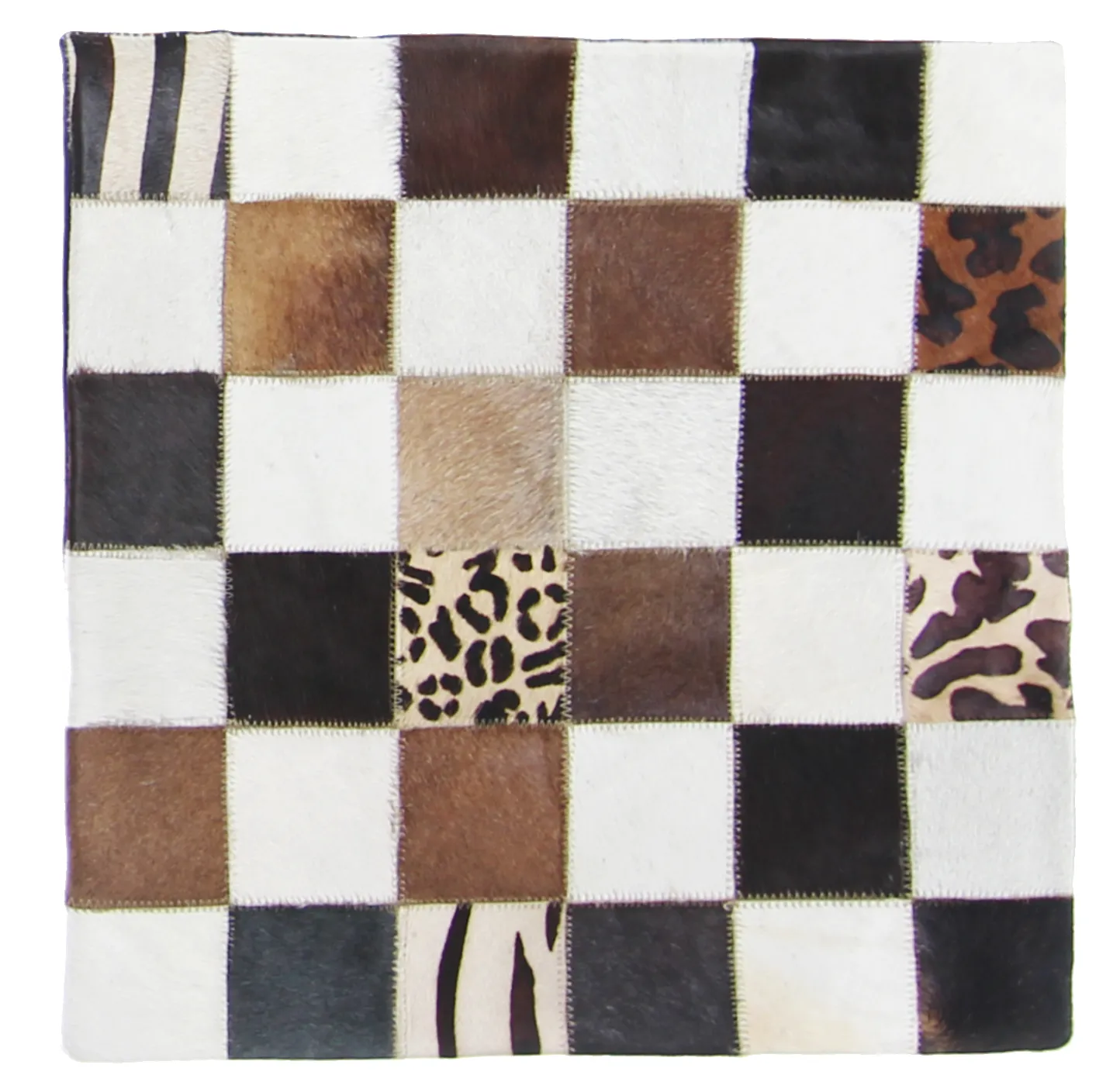 Cojín de Piel de Vaca (Funda de cojin) 45 x 45 cm