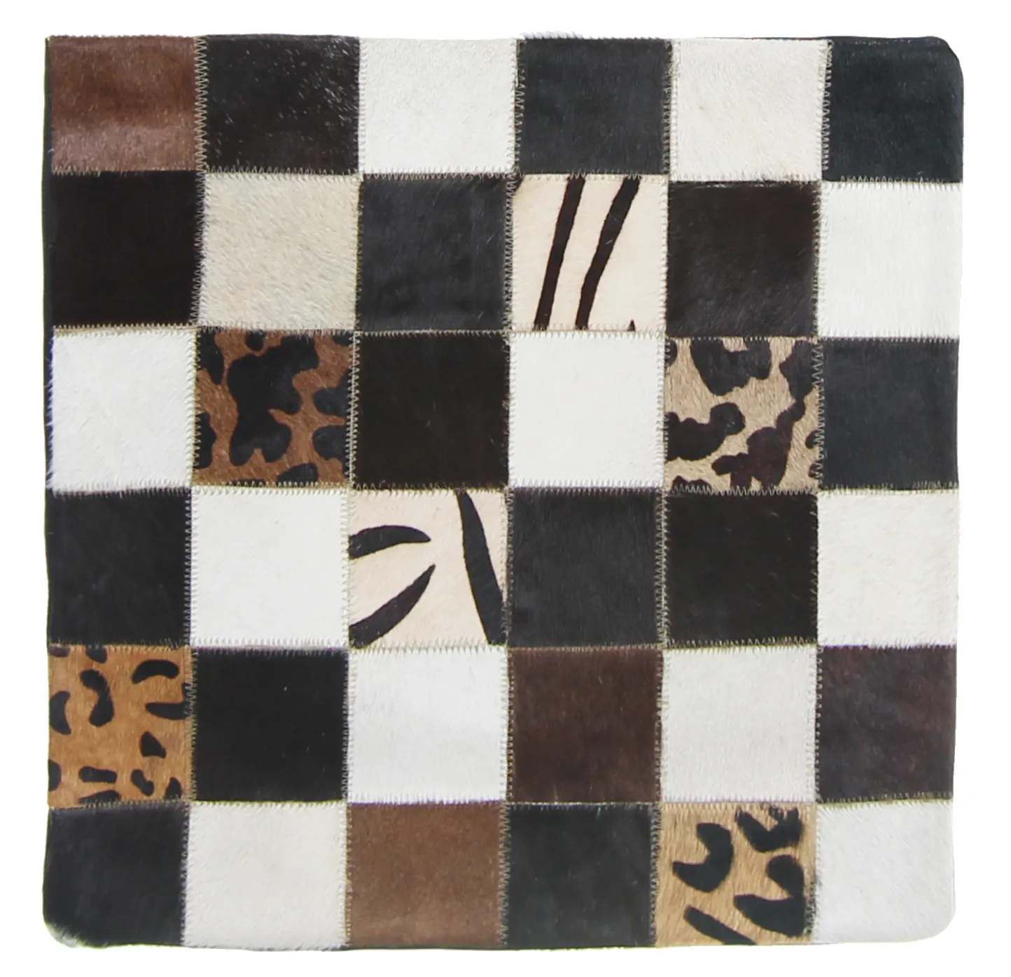 Cojín de Piel de Vaca (Funda de cojin) 45 x 45 cm