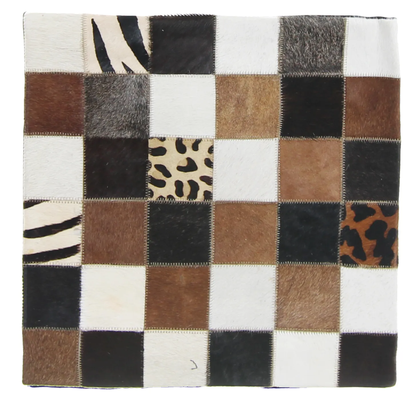 Cojín de Piel de Vaca (Funda de cojin) 45 x 45 cm