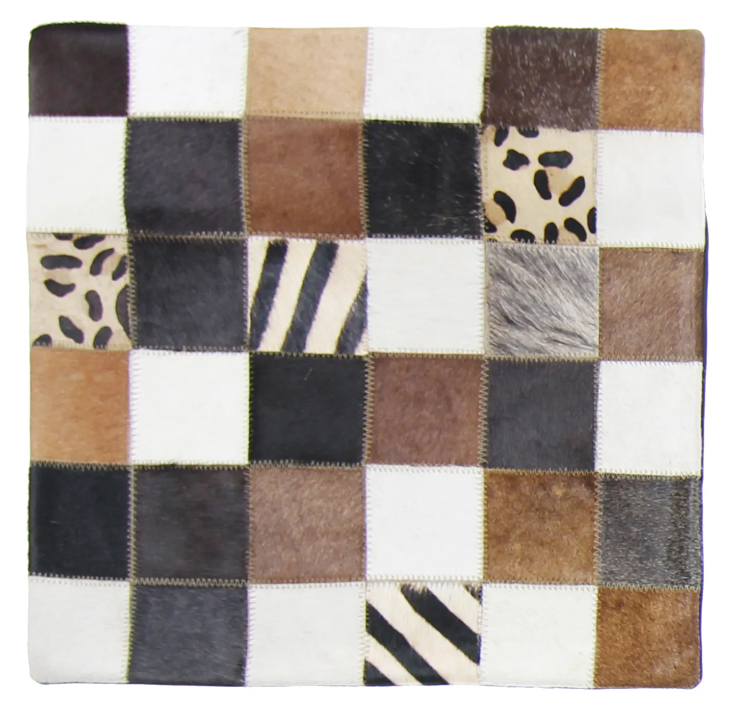 Cojín de Piel de Vaca (Funda de cojin) 45 x 45 cm