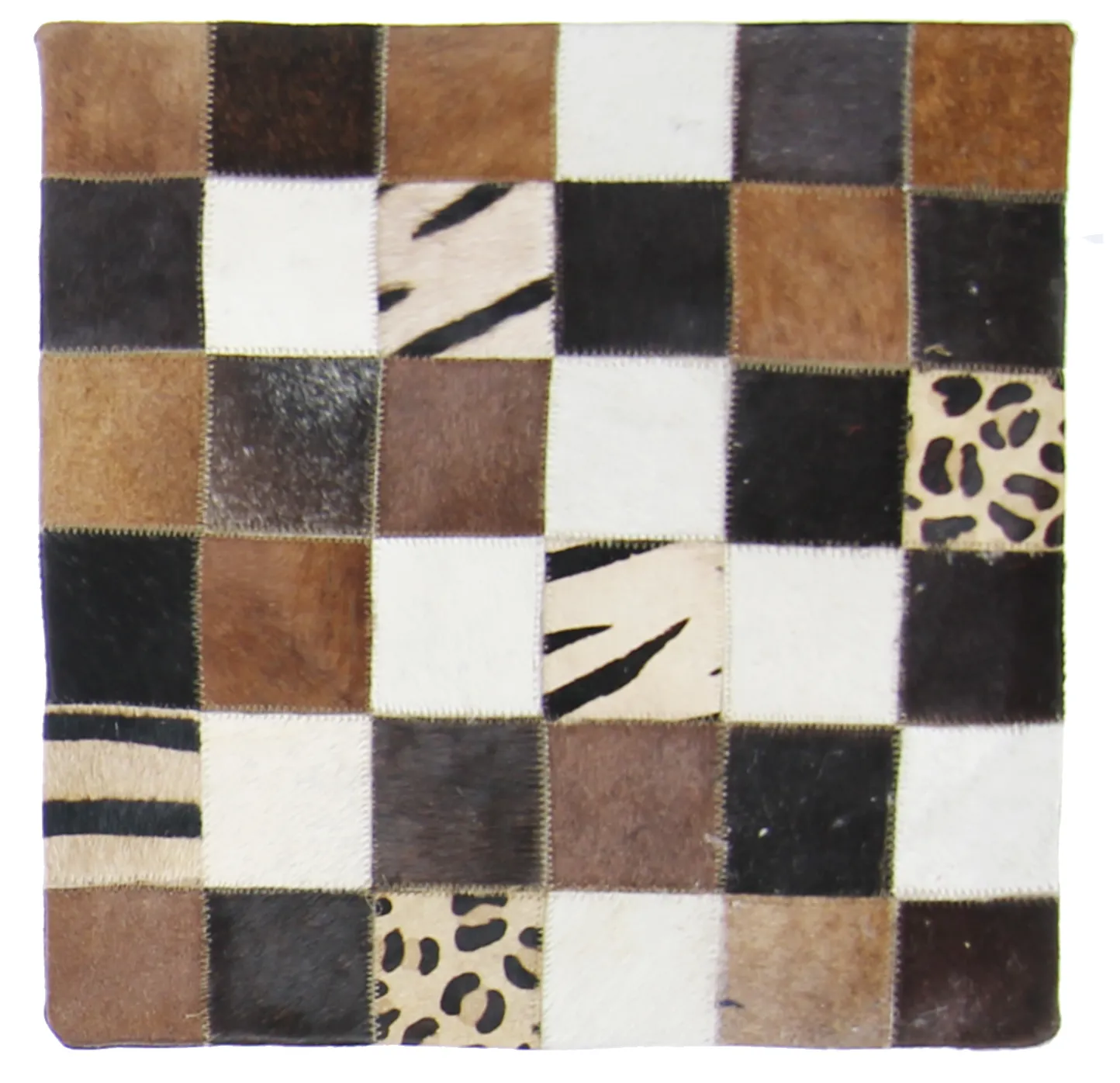 Cojín de Piel de Vaca (Funda de cojin) 45 x 45 cm