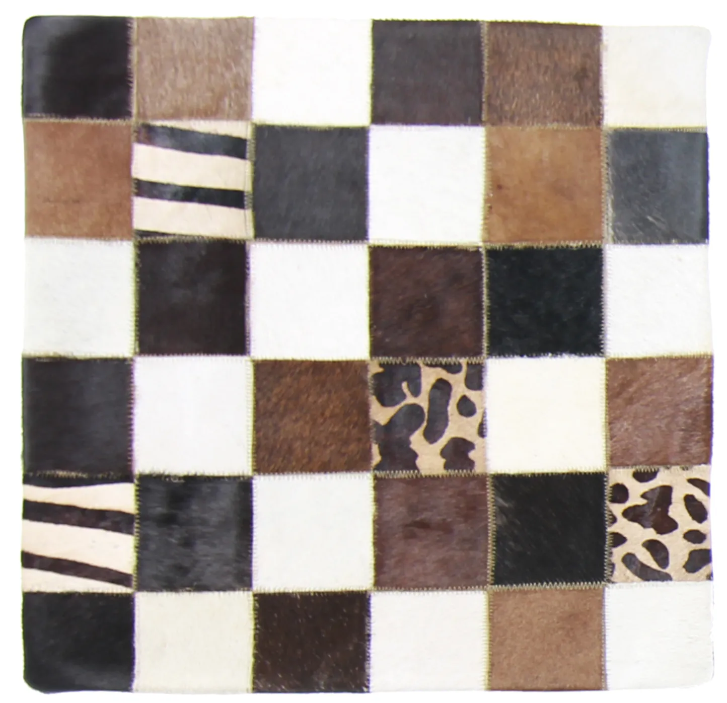 Cojín de Piel de Vaca (Funda de cojin) 45 x 45 cm