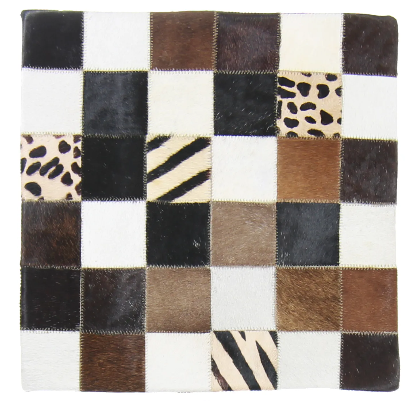 Cojín de Piel de Vaca (Funda de cojin) 45 x 45 cm