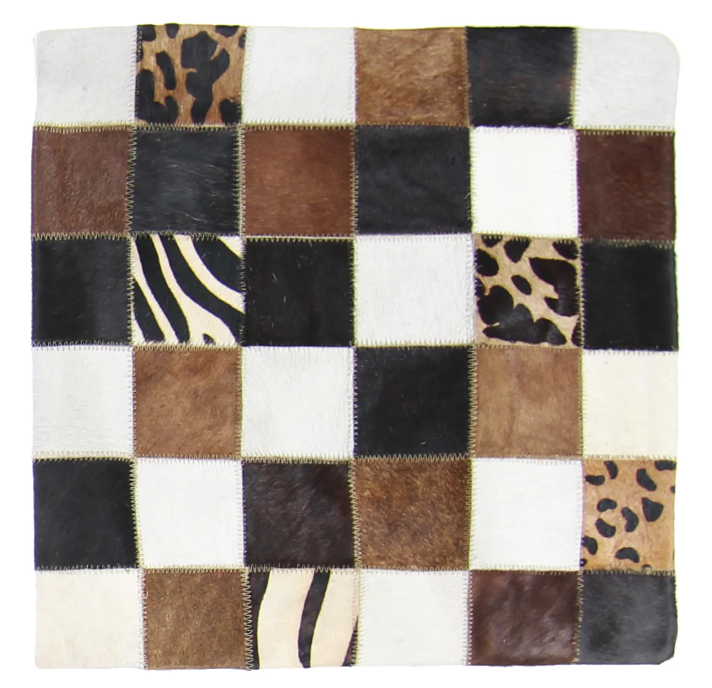Cojín de Piel de Vaca (Funda de cojin) 45 x 45 cm