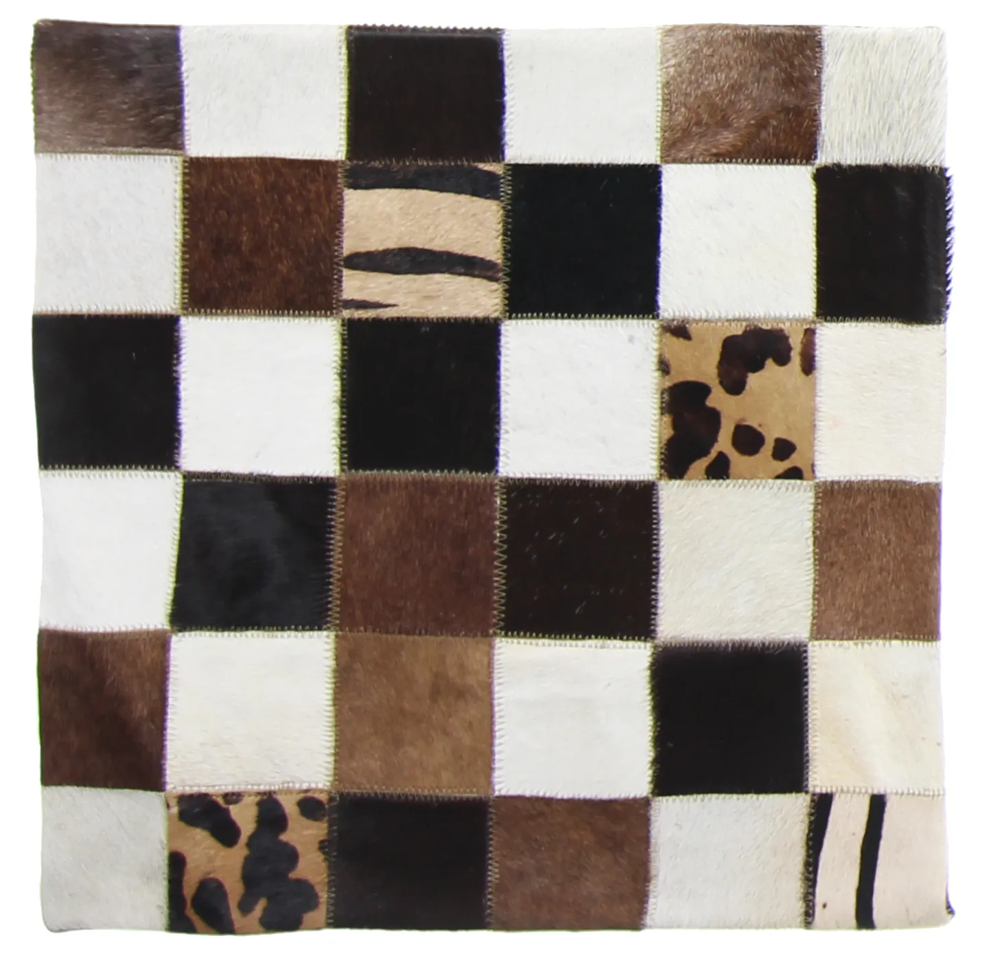Cojín de Piel de Vaca (Funda de cojin) 45 x 45 cm