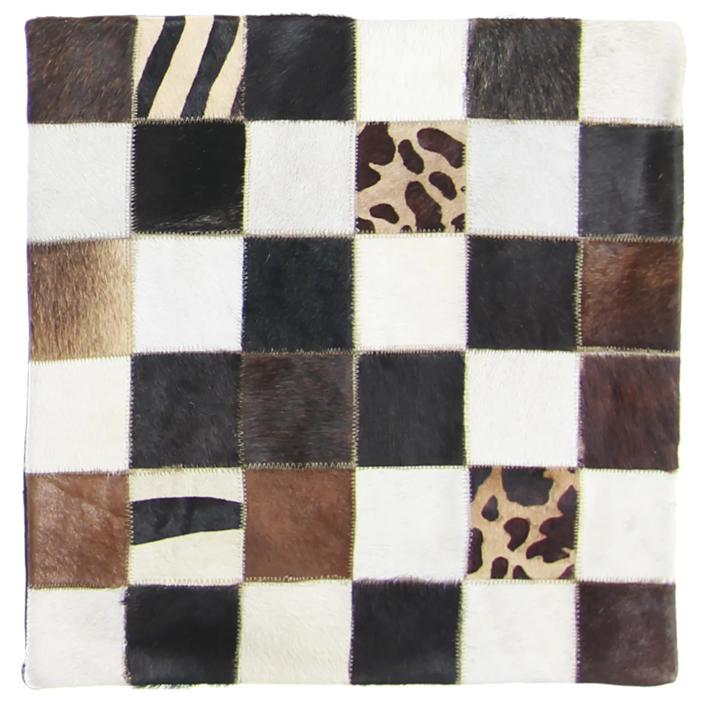 Cojín de Piel de Vaca (Funda de cojin) 45 x 45 cm